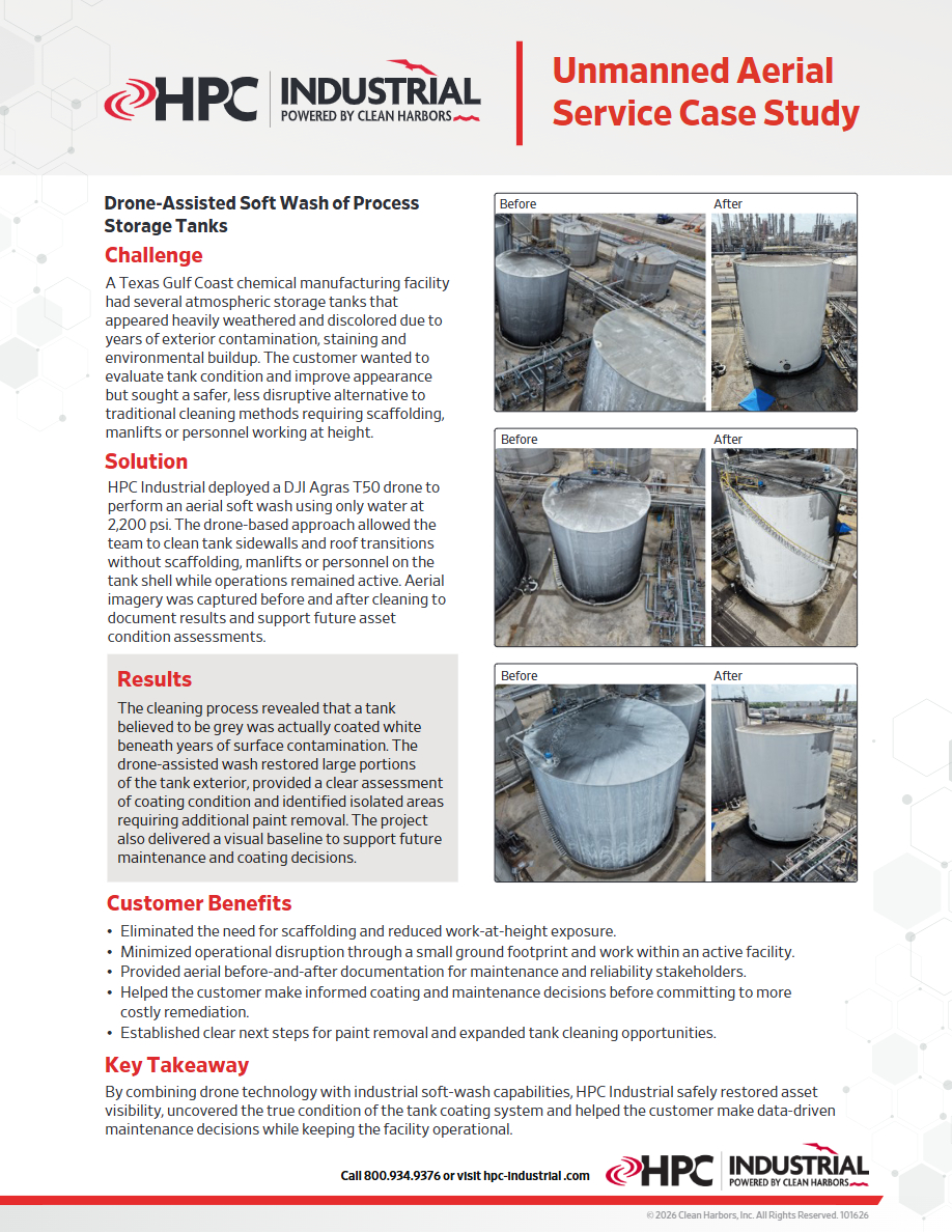 HPC UAS Tank Cleaning Case Study
